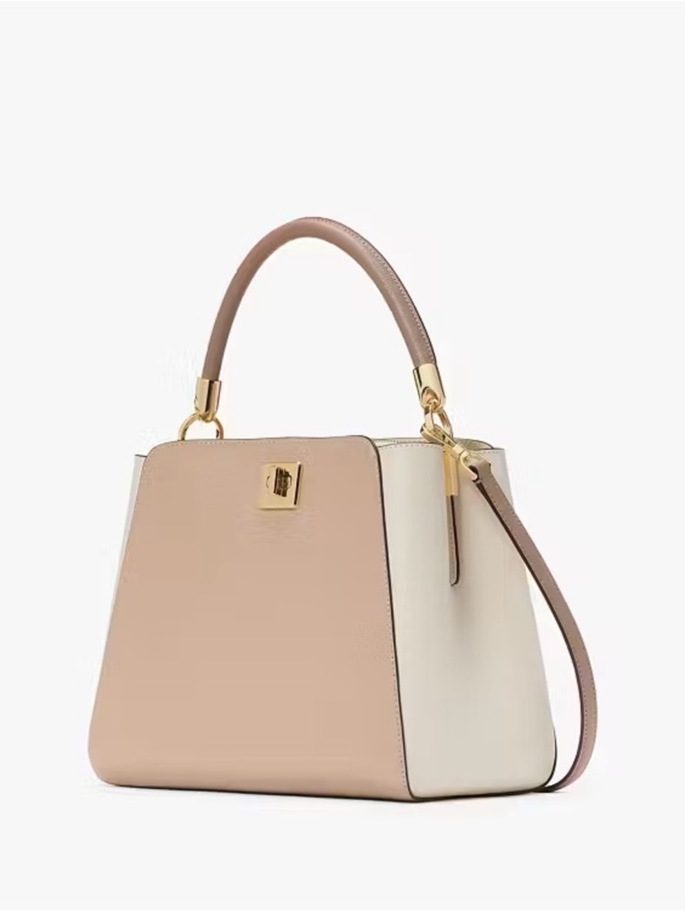 Kate Spade New York Phoebe Medium Top Handle Satchel Bag Toasted Hazelnut - Picture 2 of 5